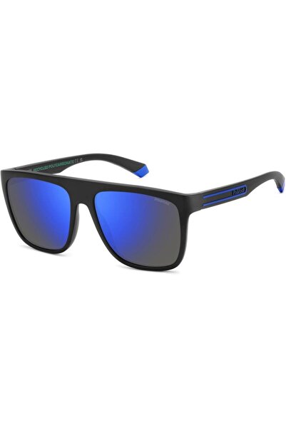 Polaroid Polarized Sunglasses Men Pld 2162/s 0vk/5x, Plastic, Black, 58 Mm