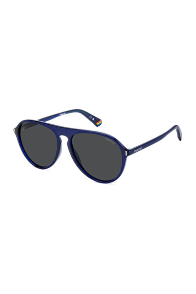 Polaroid Polarized Sunglasses Men Polaroid PLD 6225/S PJP/M9, Plastic, Blue, ...