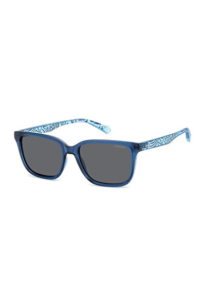 Polaroid Polarized Sunglasses Boys Polaroid PLD 8063/S ZX9/M9, Plastic, Blue,...