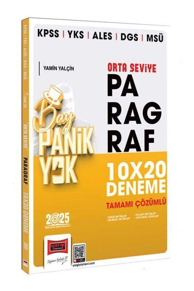 Yargı Yayınları Yargı 2025 KPSS YKS ALES DGS MSÜ Tamamı Çözümlü Panik Yok Ort...