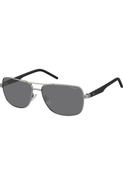 Polaroid Ochelari de soare bărbătești PLD 2042/S FAEY2, Metal, Gri, 59 mm