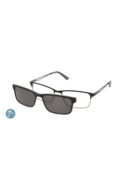 Solano Rame de ochelari CL 10172A polarizate ClipON pentru bărbați, metal, ne...