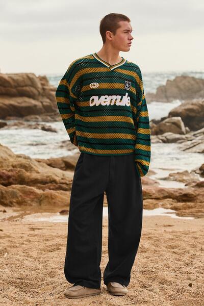 Bershka Keten karışımlı süper baggy fit pantolon