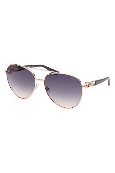 Guess Ochelari de soare pentru femei Gu00158 28w, metal, auriu, 61 mm