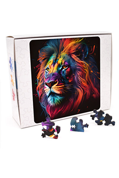WoodMix Puzzles Пъзел с животни - Лъв 2