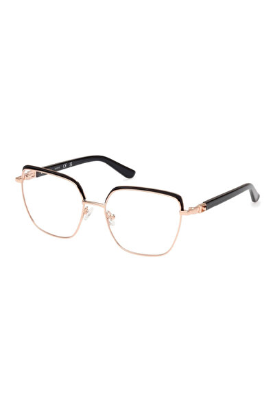 Guess Women's eyeglasses frame GU2983-005-56, Gold, Butterfly, 56 mm