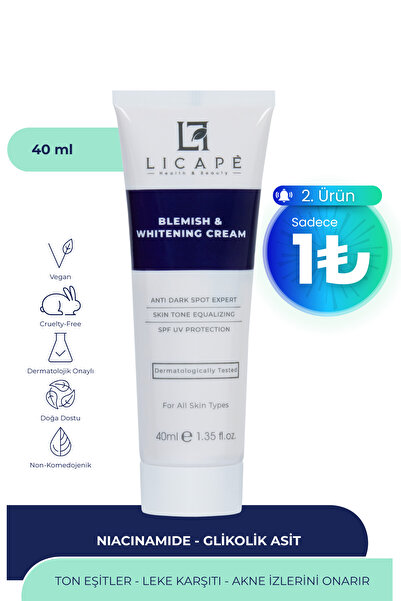 Licape Leke Kremi Ve Cilt Beyazlatıcı Krem 40ml