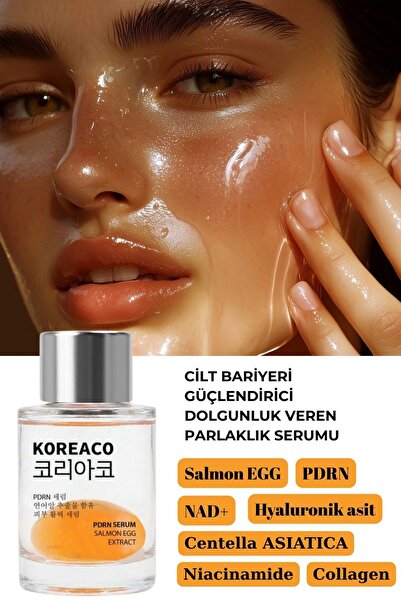 KOREACO Somon DNA PDRN Glass Skin | NAD+ Cildi Gençleştirmeye Yardımcı Yüz Serumu 30 ml
