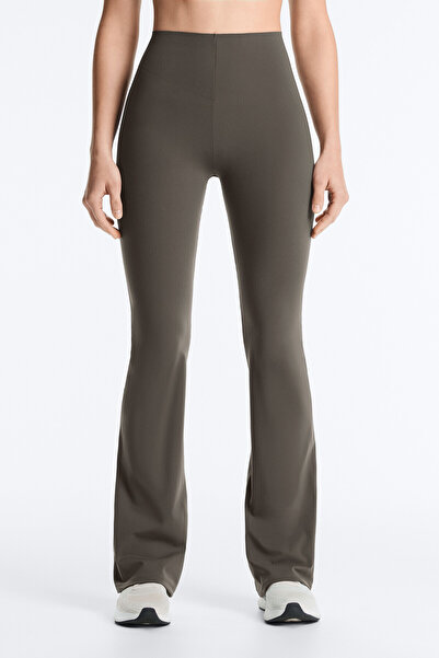 Oysho High-rise Compressive Raise Up Flare Trousers