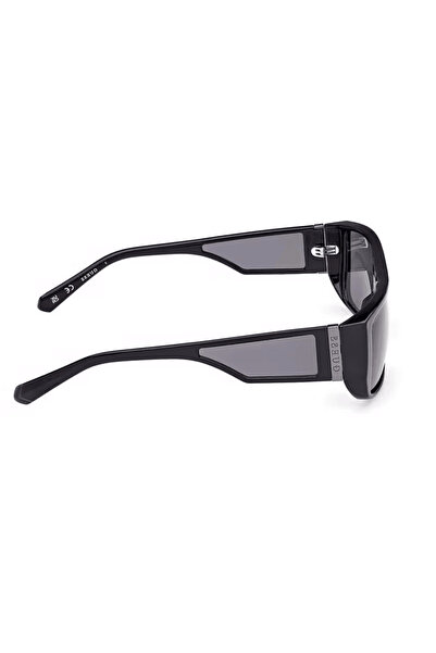 Guess Ochelari de soare pentru femei GU00136/S 01A, negri, dreptunghiulari, 60 mm