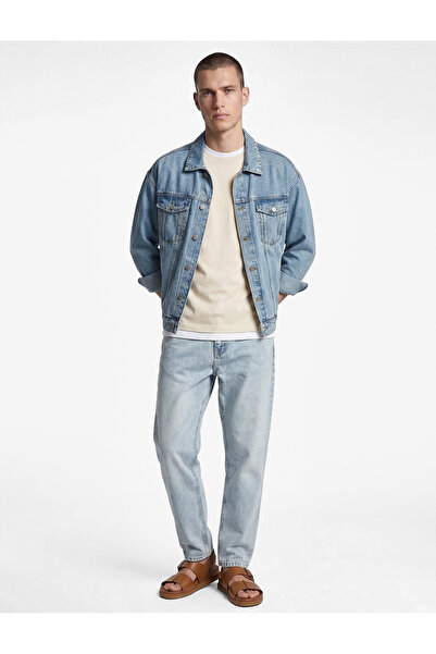 Koton Τζιν Παντελόνι με Κανονική Μέση και Κανονική Εφαρμογή, Κωνικό - Joe Jean