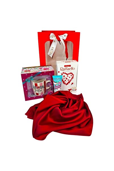 velve Set cadou "Cea mai buna sotie din lume", esarfa eleganta, cana personal...