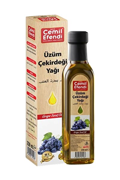 Cemilefendi Üzüm Çekirdeği Yağı 250 ml %100 Saf Doğal Soğuk Sıkım