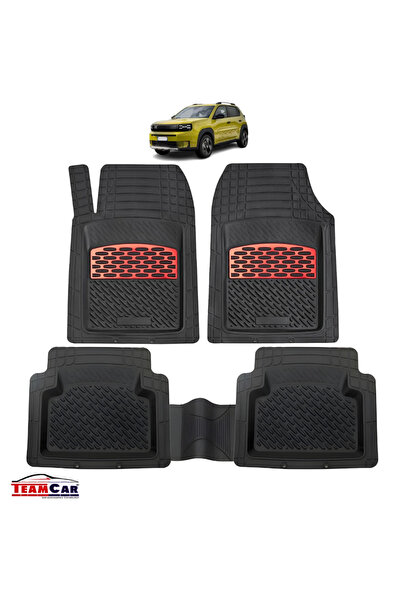 TEAMCAR Стелки за кола Fiat Panda червени