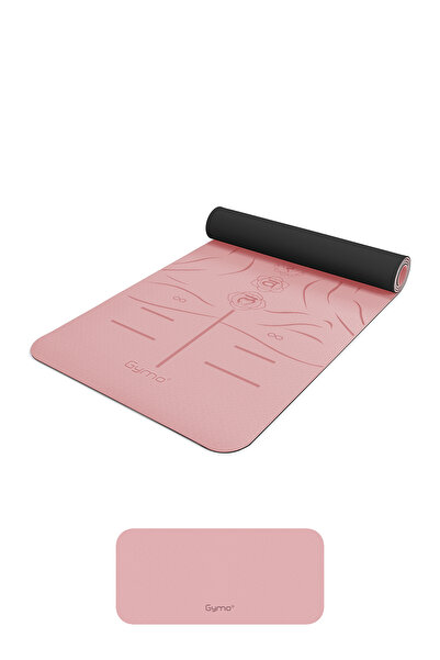 Gymo Sembol Hizalamalı 6mm TPE Yoga Matı Pilates Minderi Diz Dirsek Koruyucu ...