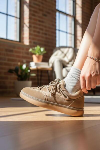 Bambi Vizon Kadın Sneaker K01188333472