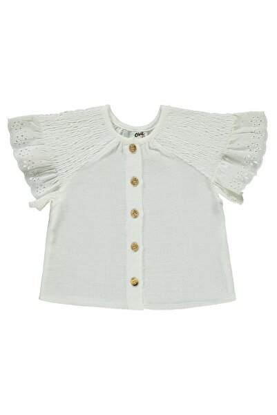 Civil Baby Cămașă pentru fetițe 6-18 luni Model Ecru