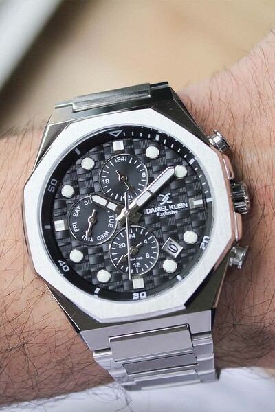 Daniel Klein Dk437393 Men's Wristwatch with Steel Strap