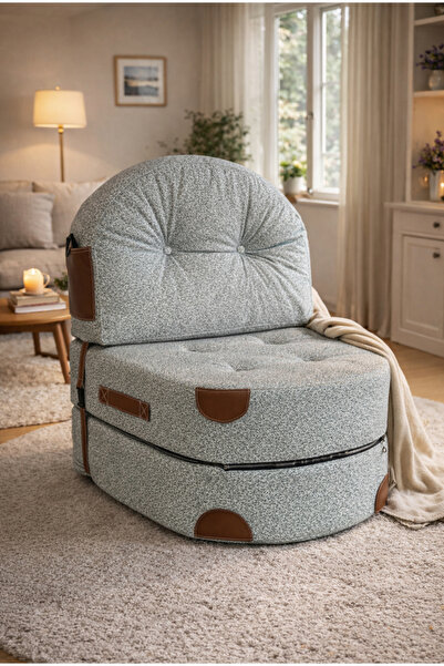PUFYMAX Comfort Yeni Nesil Bohem Tekli Koltuk,Legom Yataklı Katlanır Berjer,y...