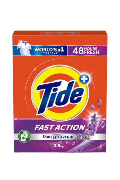 Tide مسحوق غسيل | سريع المفعول | برائحة اللافندر | بودرة | 2.5 كجم