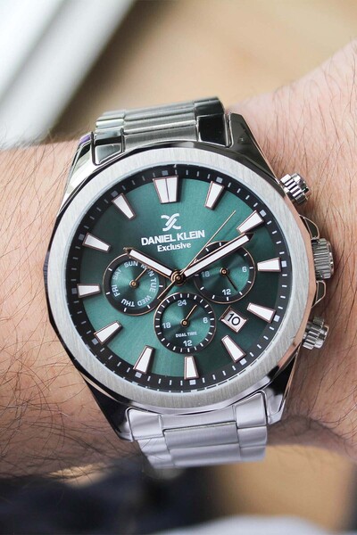 Daniel Klein ساعة يد رجالية بحزام فولاذي DK399035