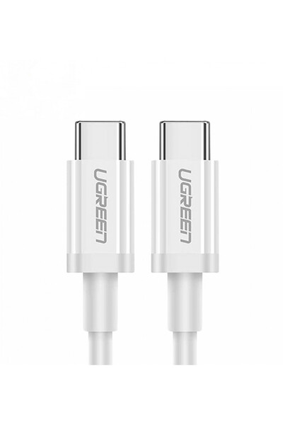 Ugreen USB-C to Type-C Data Cable PD60W, 3A, 2m - White