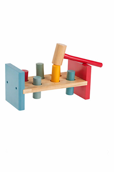 OEM Jucărie educativă din lemn cu cilindri și ciocan