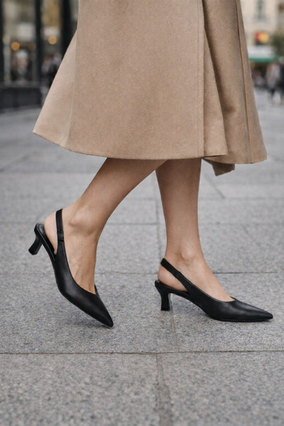 POTEEN حذاء ريكو نسائي مريح للاستخدام اليومي مفتوح من الخلف