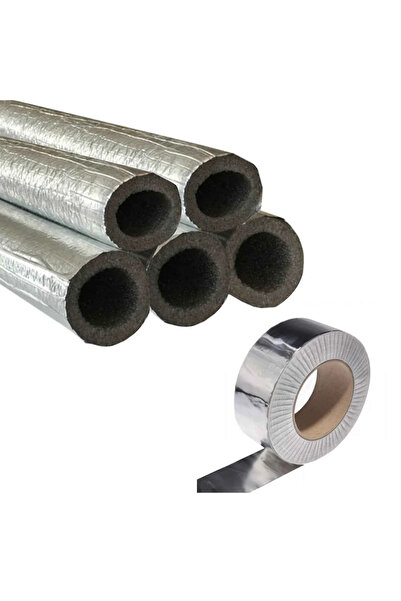 İzocam DOĞALGAZ KOMBİ FOLYO KAPLI TASARRUF BORU KILIFI 4 ADET TOPLAM 8 METRE+...
