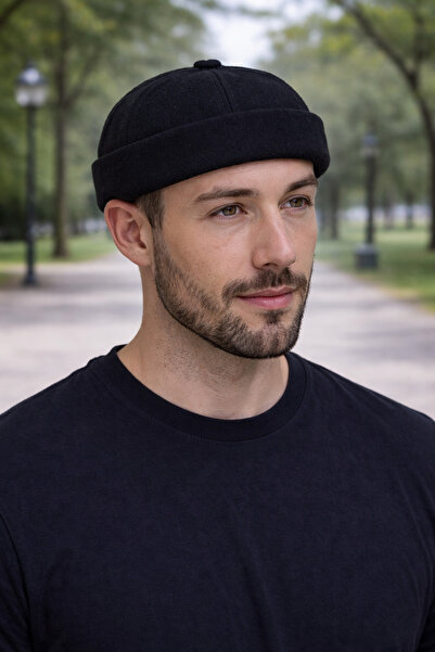 Hat Factory Unisex Hakiki Kaşe Sipersiz Docker Şapka