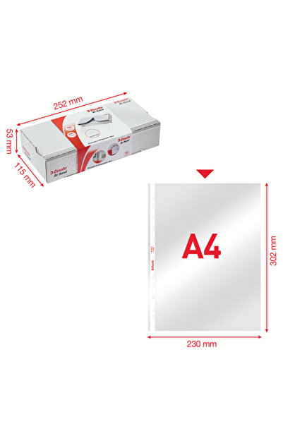 Esselte Dispenser folie protectoare A4 55 microni 40 bucăți/set