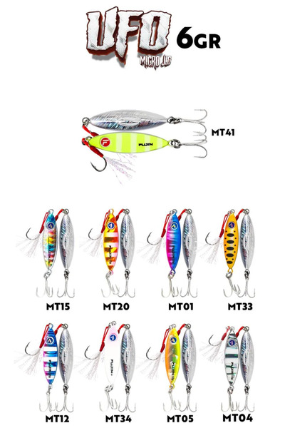 Fujin UFO Micro Jig 6gr RENK :MT33 Or Shiny