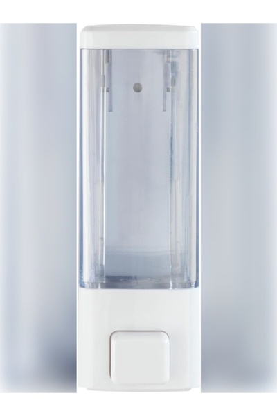 MAİN SHOP 1 قطعة موزع صابون سائل يدوي لاصق مثبت على الحائط للحمام والمطبخ 350...