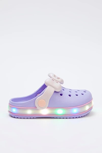 Akınal Bella Kız Çocuk Fiyonklu Işıklı Terlik