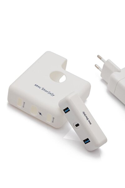 Mcstorey Usb Çoğaltıcı Çoklayıcı Usb-c Şarj Aleti Kılıfı 2xusb3.0 Usb-c 87w-96w Ile Uyumlu