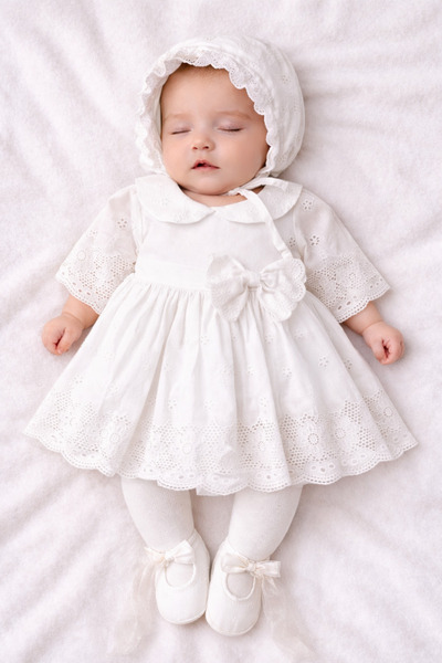 Naka Concept مجموعة روزالي سيجنتشر - فستان حفلات للفتيات الصغيرات - 4 قطع