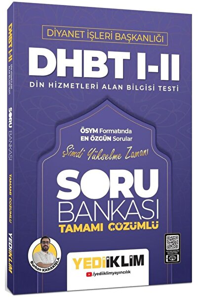 Yediiklim Yayınları Diyanet İşleri Başkanlığı DHBT I-II Tamamı Çözümlü Soru B...