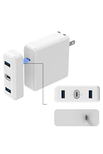 Mcstorey Usb Çoğaltıcı Çoklayıcı Usb-c Şarj Aleti Kılıfı 2xusb3.0 Usb-c 87w-96w Ile Uyumlu