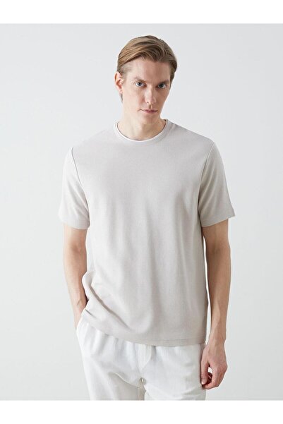 LC Waikiki طاقم الرقبة قصيرة الأكمام تي شيرت للرجال