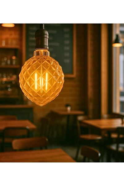 CONANA Özel Tasarım E27 Rustik Ampul Vintage Amber 2700K (4,5W - 500 Lümen)-(...