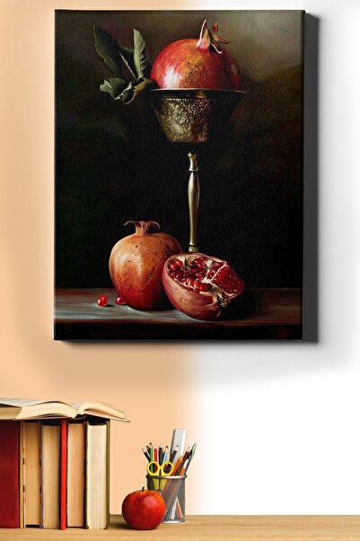 WebStyle Sayılarla Boyama Seti Kasnaklı Narlar 40 X 50 Cm