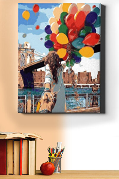 WebStyle Sayılarla Boyama Seti Kasnaklı Aşkın Süprizi 60 X 75 Cm
