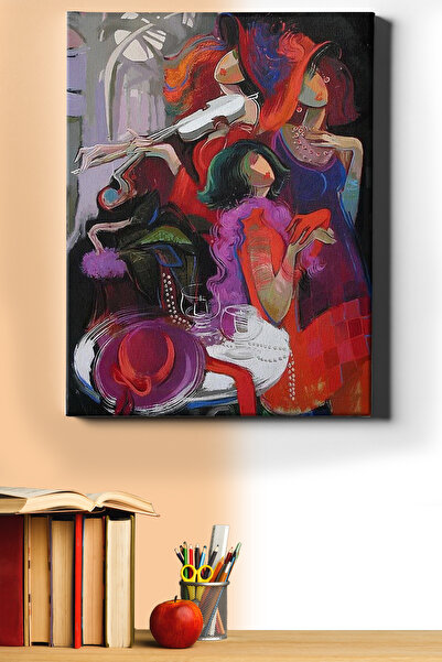 WebStyle Sayılarla Boyama Seti Kasnaklı Kadınların Eğlencesi 60 X 75 Cm