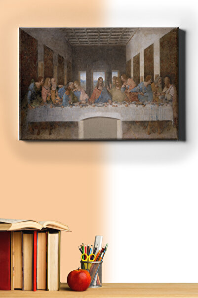 WebStyle Sayılarla Boyama Seti Kasnaklı Son Akşam Yemeği 60 X 75 Cm