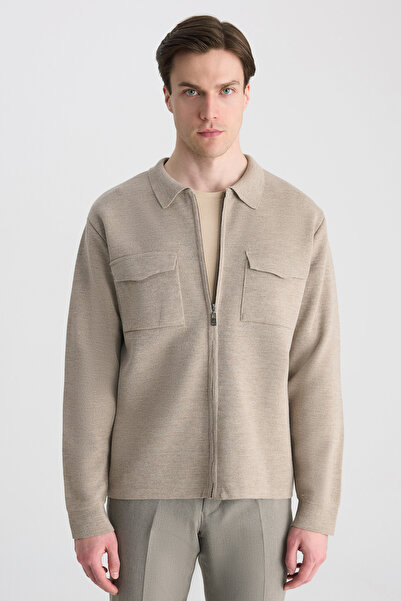 Twn Slim Fit Mink Wool Jacket