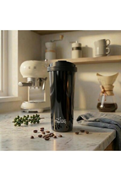 Any Morning SI231902 Travel Mug, 17 oz, Black