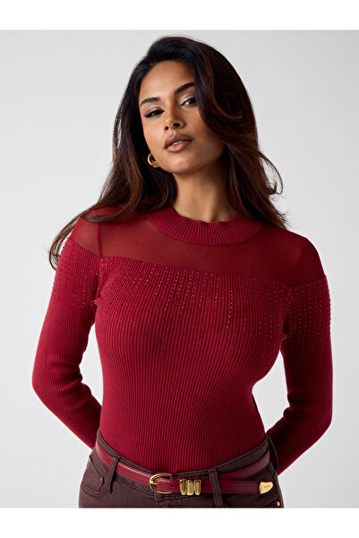 Guess سترة مرصعة بأحجار الراين