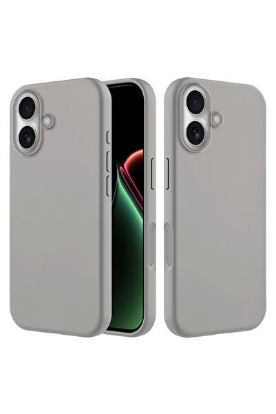 Zebana iPhone 16 Plus Compatible Case K Velvet Erasable Launch Case Beige