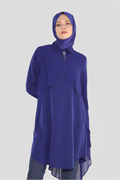 Alvina Σιφόν τουνίκ - Λεπτομέρεια καρφίτσας, Μοντέλο 4015