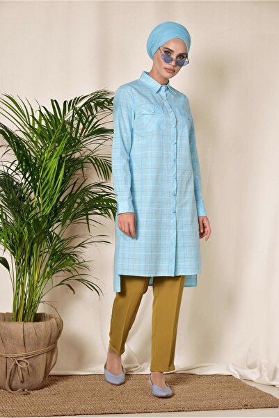 Alvina Square Patterned Button Tunic 4980